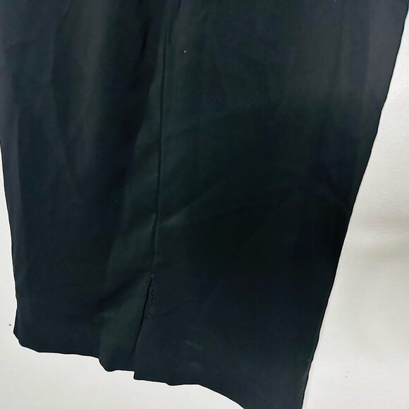 BADGLEY MISCHKA Black Emerald Lurex Jacquard Stretch Green Sheath Dress Size 6 - Picture 8 of 15